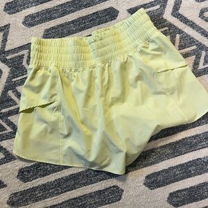 Sunny Yellow Elastic Waist Shorts